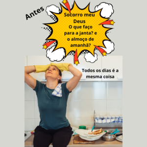 Imagem mostrando o Stress diário antes de usar receitas da  culinária inteligente.