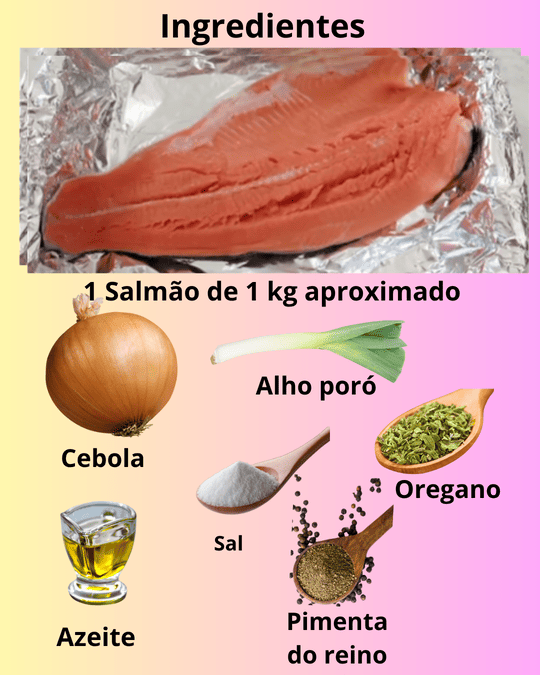 Imagem: Passo 1: Organizando os componentes para cozinhar o peixe.