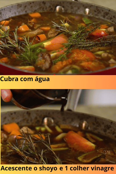 Imagem mostrando quantidade da água para o caldo.